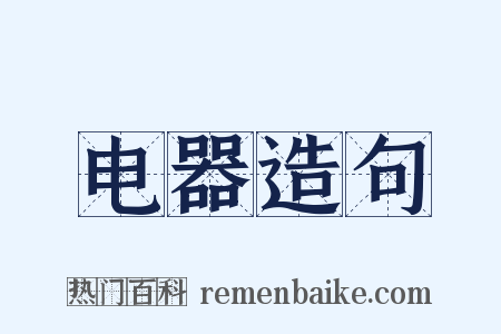 电器造句是什么意思的图片